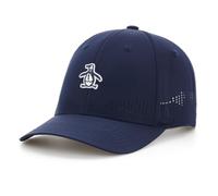 Original Penguin Core Logo Ventilated Adjustable Snapback Golf Hat, Black Iris, One size