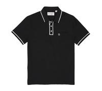 Original Penguin Earl Polo Shirt Slim Fit Short Sleeve with Sticker Peter Logo Black