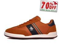 Original Penguin Gaz Mens Designer Fashion Smart Casual Trainers Tan
