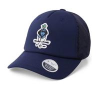 Original Penguin Golf Pop Fest Logo Adjustable Mesh Trucker Snapback Hat, Black Iris, One size