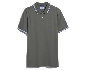 Original Penguin Icons Organic Cotton Tipped Polo Shirt-Dusty Olive-Medium