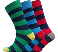 Original Penguin Mens 3 Pack Rugby Striped Socks One Size UK 7-11