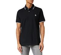 ORIGINAL PENGUIN Men's 56 Tipped Sticker Pete Polo Shirt, Black (True Black ), M UK