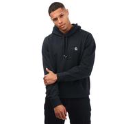 Original Penguin Men's L/S Sticker PETE Pullover Fleece Hoodie Hooded Sweatshirt, Dark Sapphire, Medium