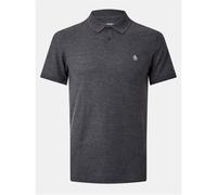 Original Penguin Mens Dark Charcoal Heather Embroidered Polo Shirt