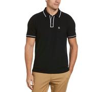 Original Penguin Mens Earl Cotton Pique Polo Shirt - Black - M - Black
