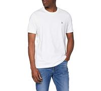Original Penguin Men's Embroidered Logo Plain Crew Neck Short Sleeve T - Shirt, White (Bright Whte), X-Large