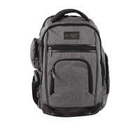 Original Penguin Men's Fletcher Laptop Backpack, Grey Crosshatch, 19 in