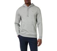 Original Penguin Men's L/S Sticker PETE Pullover Fleece Hoodie Hooded Sweatshirt, RAIN Heather, Extra Large