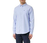 Original Penguin Mens Ls Eco Oxford W Stre Shirt, Amparo Blue, XL UK