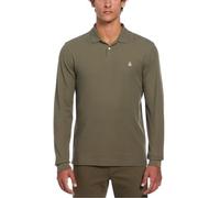 Original Penguin Mens Ls PIQ Polo Dusty Olive S