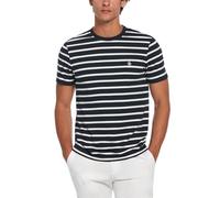 Original Penguin Men's ORG Jrsy Breton TEE T-Shirt, Dark Sapphire, XL