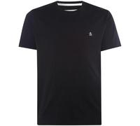 Original Penguin Mens Pin Point Embroidered T-Shirt - Black - S - Black - 100% Organic Cotton