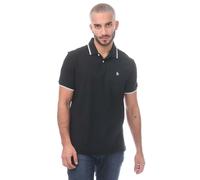 Original Penguin Mens Pique Tipped Polo Shirt - Black - L - Black