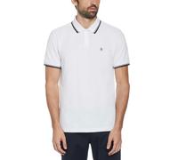 Original Penguin Mens Piqué Tipped Polo Shirt - White - M - White