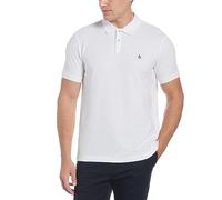Original Penguin - Men's Polo Shirt, Organic Cotton, Sticker Daddy Polo, Short Sleeved, Bright White, S
