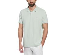 Original Penguin - Men's Polo Shirt, Organic Cotton, Sticker Daddy Polo, Short Sleeved, Silt Green, M