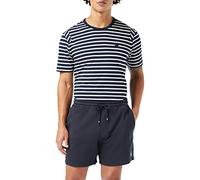Original Penguin Men's Sticker Pete Fleece Shorts, Blue (Dark Sapphire 413), W34 (Size:Large)