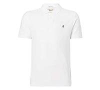 Original Penguin Men's Sticker Pete Raised Rib Polo Shirt, White (Bright White 118), Medium (Manufacturer Size:M)