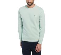 Original Penguin - Men's Sweatshirt, Sticker Pete Organic Cotton Fleece Sweatshirt, Crew Neck, Silt Green, S