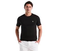 Original Penguin Men's T-Shirt - Sticker Pete Logo, Short Sleeve, 100% Organic Cotton, True Black