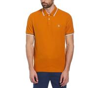 Original Penguin Men's Tipped Pique Polo Shirt in Brown