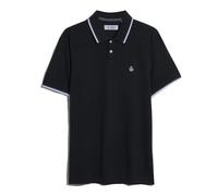 Original Penguin Tipped Polo Shirt Slim Fit Short Sleeve with Sticker Peter Logo Black