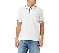 Original Penguin Men's ORG The Earl Polo Shirt, Bright White, Dark Sapphire, Extra Large