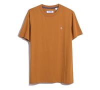 Original Penguin Pin Point Embroidered Pete T-Shirt-Brown-Medium