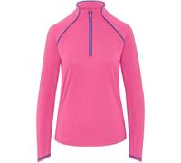 Original Penguin Womens Quarter Zip Regular Sweatshirt - Pink - 12 UK - Pink - 44% Polyester/44% Recycled Polyester/12% Elastane