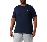 Pin Point Embroidered Logo Organic Cotton T-Shirt In Blue L