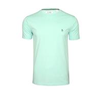 Original Penguin Mens Blue Tint Embroidered Logo T-Shirt