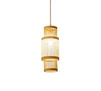 Original Personality Pendant Light Japanese Style Front Desk Hanging Lamp Natural Bamboo Weaving Chandelier Classic Art Light Fixture LED E27 Lamp Holder Line Lamp