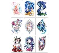 Original Personalized Peacock Animal Stickers For Full Sleeve Tattoos, Colorful Tattoos. 210 * 150mm A078