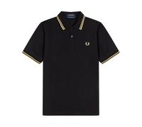 Original Polo with Double Stripe- male- Fred Perry- Polo Shirts- Black- XS- Tops XS
