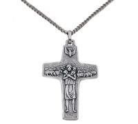 Original Pope Francis Cross by Vedele 2 in (5.1cm) Silver Tone