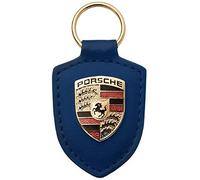 Original Porsche Coat of Arms Key Pendant Blue 911 Boxster Cayman Panamera Cayenne