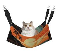 Original Poster for Endless Summer Cat Hammock for Cage Hanging Soft Pet Hammock Bed with Adjustable Straps and Metal Hooks Reversible Double Sided Hanging Bed Soft Sleeping Hammock for Cats
