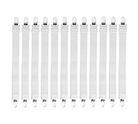 Original-Power 12PCS Adjustable Bed Sheet Straps Suspenders Elastic Sheet Fasteners Grippers Suspenders Clips Sheet Holder for Mattress, Cribs, Sofa,Ironing Board (12PCS-STRAIGHT)