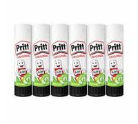 Original Pritt Glue Stick 11g Pack of 6 | Paper & Card Adhesive | Smooth Application for School, Office & Crafts