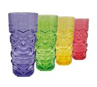 Original Products Bar Bespoke Coloured Tiki Highball Glass - Set Of 4