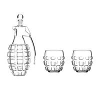 Original Products Bar Bespoke Grenade Glass Decanter Set - Clear
