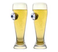 Original Products Bar Bespoke Set Of 2 Football Pilsner Glass 400Ml