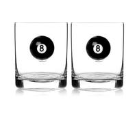 Original Products Bar Bespoke Set Of 2 Sports Fan Pool Ball Tumbler With Embedded Pool Ball