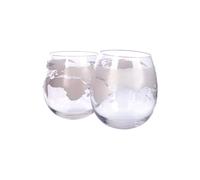 Original Products Bar Originale Globe Rocker Glasses 300ml Set of 2 Clear Original Products Clear