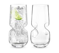 Final Touch Bubbles Seltzer Bubbly Beverage Glasses 500Ml Set Of 2 Clear, Clear