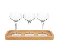 Original Products Final Touch Set Of 3 Espresso Glasses 140Ml With Cork Tray