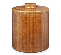 Original Products Final Touch Solid Wood Ice Bucket With Lid 1.2 Litres Brown