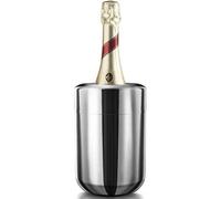 Final Touch Stainless Steel Bottle Chiller With Freezer Packs, Silver