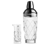 Original Products Final Touch Yarai Glass Cocktail Shaker & Jigger Set